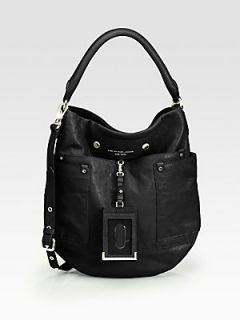 Marc by Marc Jacobs Preppy Leather Hobo Bag   Black