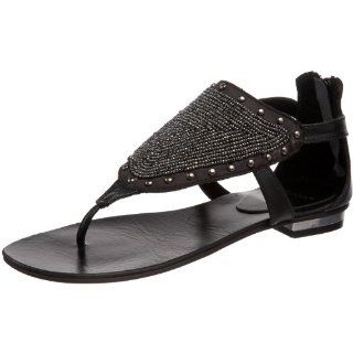 com Bronx Womens A Deena Ankle Strap Thong,Black,38 EU/8 M US Shoes