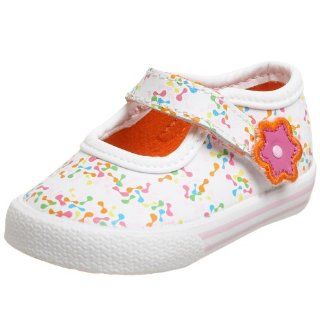 Champion Toe Cap Jacks Mary Jane,White Multi,2 M US Infant Shoes