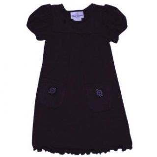 Rare Editions Girls 4 6X Brown Sweater Knit Cargo Dress