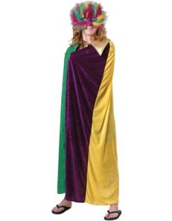 Adult Mardi Gras King Queen Mens Womens Costume Cloak