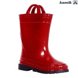 Kamik Puddlepal Rainboots for Kids   K3   RED Shoes