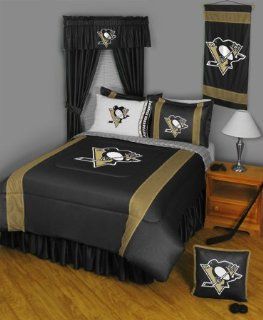 Pittsburgh Penguins Bedding Set NHL   8 pc. FULL Comforter