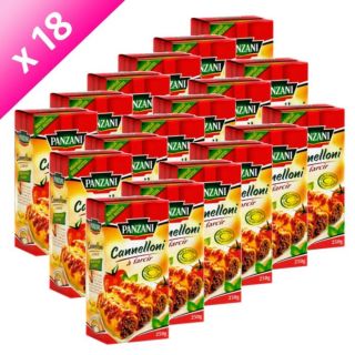 Lot de 18   PANZANI Cannelloni à Farcir   18 Boîtes de 250 grammes