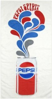 Pepsi Cola 1970s Vintage Beach Towel, White Clothing