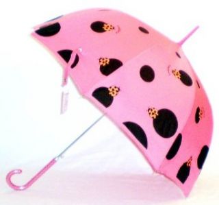 Pink Ladybug Rain Umbrella, Full Size Designer Classic
