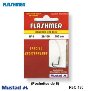 HAMECONS DE PECHE FLASHMER SPECIAL MEDITERRANEE Modèle N°8 28/100