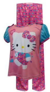 Hello Kitty Rainbow Hearts Toddler Pajamas for girls
