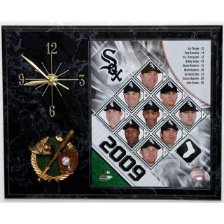 Chicago White Sox Team Picture Plaque Clock