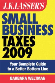 JK Lasser`s Small Business Taxes 2009 (Paperback)