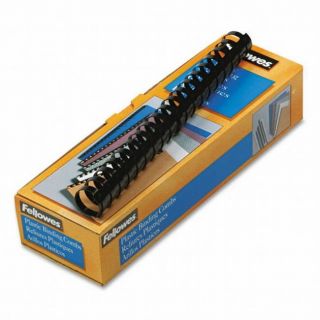 Fellowes 52383 1 in Plastic Black Binding Combs (Pack of 10) Today $