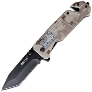 MTech USA Special Forces Tactical Folding Knife with Glass Breaker