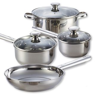 Cook N Home 7 piece Stainless Steel Cookware Set