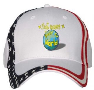 Flight engineers Rock My World USA Flag Hat / Baseball Cap