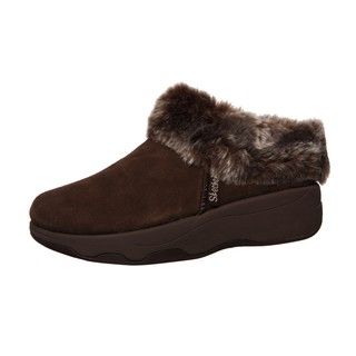 Skechers USA Womens Spindrift Tone ups Suede Clogs