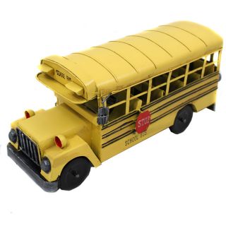 Replica Metal 13 inch Toy School Bus