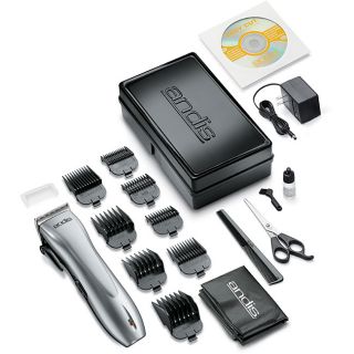 Andis Dual Voltage 18 Piece Cord/Cordless Hair Clipper with DVD