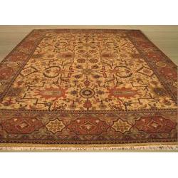 Hand knotted Wool Nargess Rug (10 x 13)