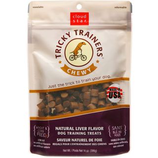 Cloud Star Dog Tricky Trainer 14 ounce Liver Dog Treats