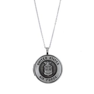 Sterling Essentials Sterling Silver 18 inch Air Force Necklace