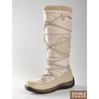 BOTTES BEIGE T.36   138438   BOTTES BEIGE, Dessus en synthétique et