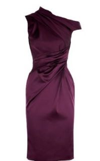 NoeMie Women Summer New Elegance Fold Dress,Purple