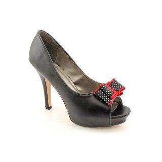 Girl Luckkie Open Toe Platforms Heels Shoes Black Womens New/Display