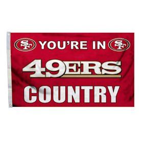 San Francisco 49ers Flag   Youre in 49er Country Sports