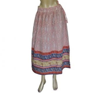 Summer Spring Long Skirt Cotton Printed Clothing