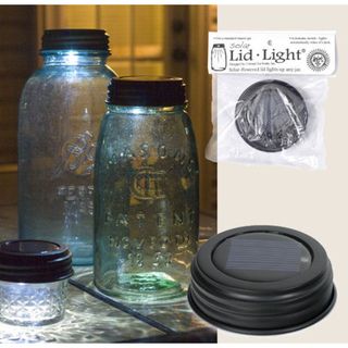 Colonial Tin Works Solar Mason Jar Lid Light