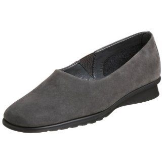  Aerosoles Womens Summit Plain Wedge Loafer,Dark Grey,6.5 M Shoes