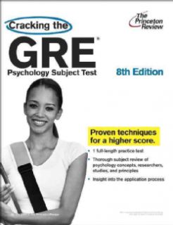 Cracking the GRE Psychology Subject Test (Paperback) Today $14.45