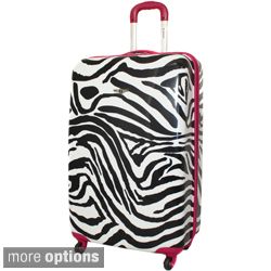 Rockland Zebra 24 inch Lightweight Hardside Spinner Upright Luggage