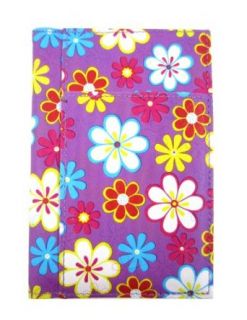 Purple Floral Passport Cover Holder Clothing