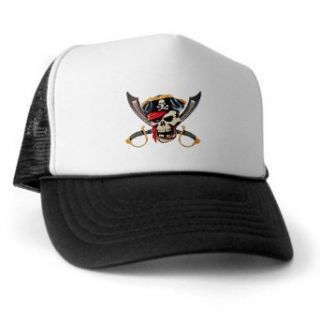 Artsmith, Inc. Trucker Hat (Baseball Cap) Pirate Skull