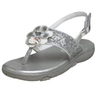  Hello Kitty Toddler 9T347 Sandal,Silver,6 M US Toddler Shoes