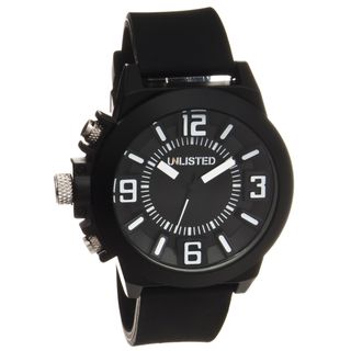 Unlisted by Kenneth Cole Mens Rubber Strap Analog Watch