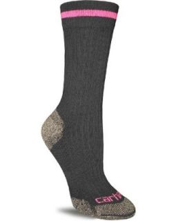 Carhartt Womens Steel Toe Crew Socks, Black, Medium