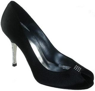 Weitzman Womens High Heel Pumps Black Satin (10, Black Satin) Shoes