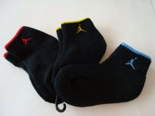 Jordan Nike Jumpman Air Jordan 3 Pair Black Socks, Size 5  6 Shoes