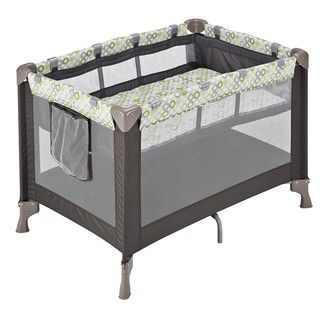 Evenflo BabySuite Classic Playard with Bassinet in Mesa Green