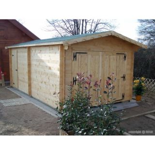 20 m et 19 03 m2 de surface utile garage en madriers massifs de 42