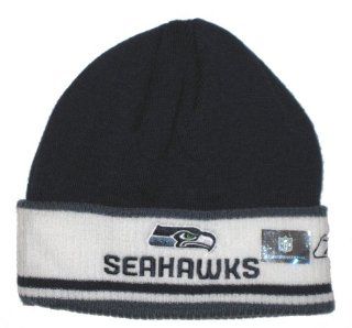 Seattle Seahawks NFL Reebok Coaches Two Toned Cuffed Knit