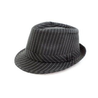 Hat Features Black and White Stripe Design in Fabric Material Shoes