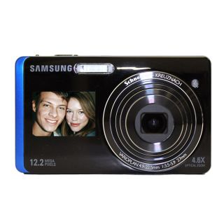 Samsung DualView TL220 12.2MP Blue Digital Camera (Refurbished