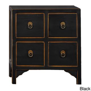 Wood 4 drawer End Table