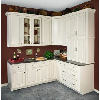 Antique White 30 x 33 in. Wall Kitchen Cabinet
