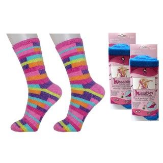 Lavender and Aloe Infused Chenille Socks (Pack of 2)