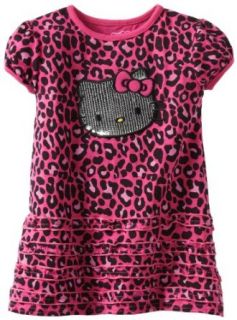 Hello Kitty Girls 2 6X Cheetah Print Knit Dress, Very