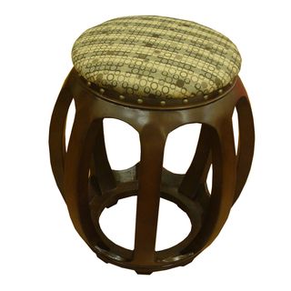 Kinfine Wood Carved Accent Furniture Ottoman